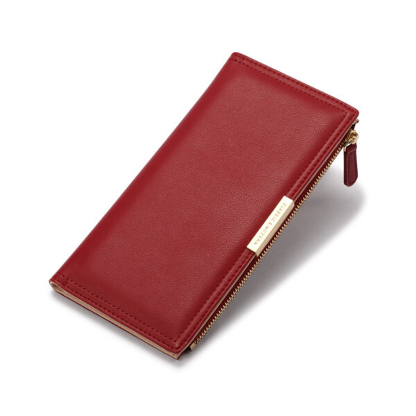 Geldbörsen Und Taschen Mode Einfarbig PU Geldbörse Universal #3329 – Bild 2